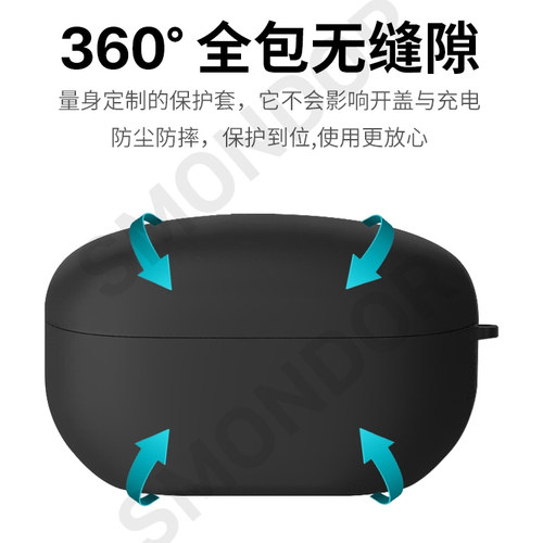 隐者适用索尼耳机wf1000xm5保护套xm5保护壳新款第五代sony wf-1000xm4透明wf1000xm3降噪豆外壳贴纸耳机套 - 图2