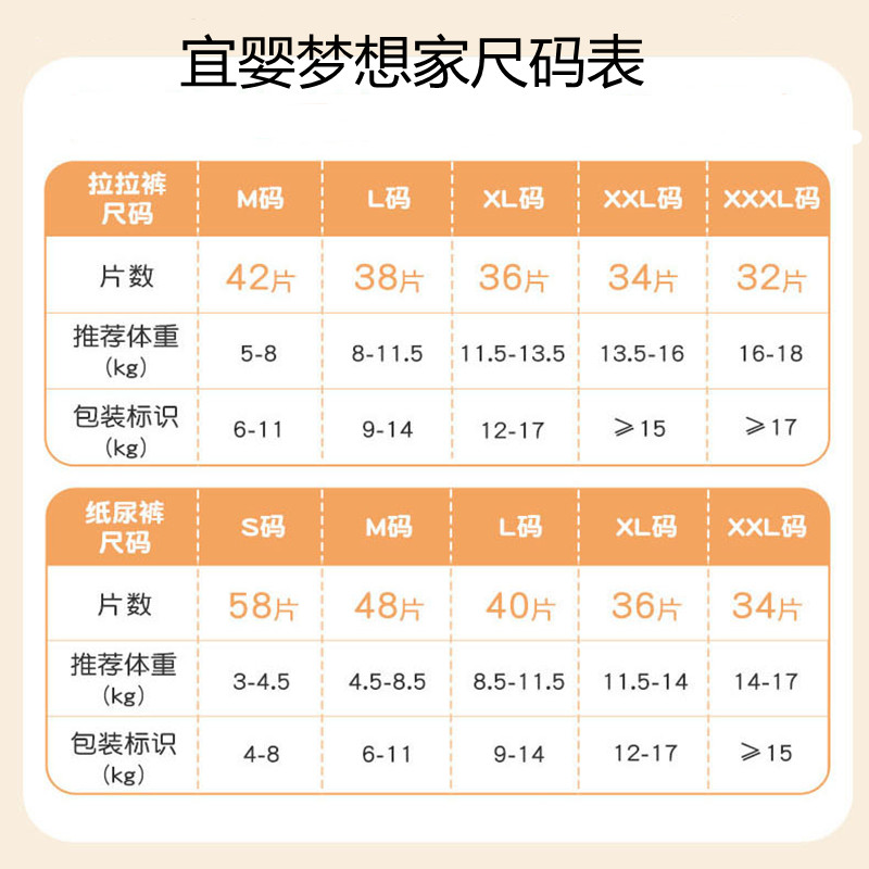 宜婴梦想家纸尿裤拉拉裤男女宝宝超薄干爽新生婴儿尿不湿小内裤XL - 图0