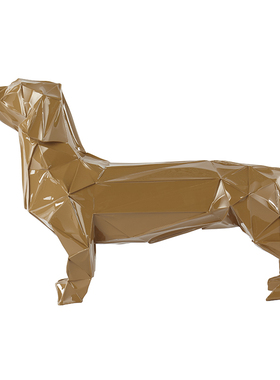 摩登风马戏团腊肠白夜童话摆件