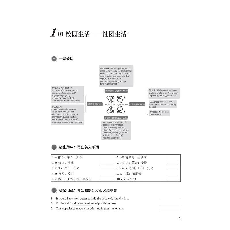高中必备高中英语话题词汇进阶式学习手册高中英语以话题为核心词汇概念结构全面原创题/葛炳芳主编/全新正版浙江大学出版社