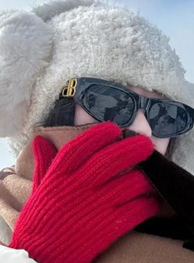 美式复古猫眼墨镜女高级感