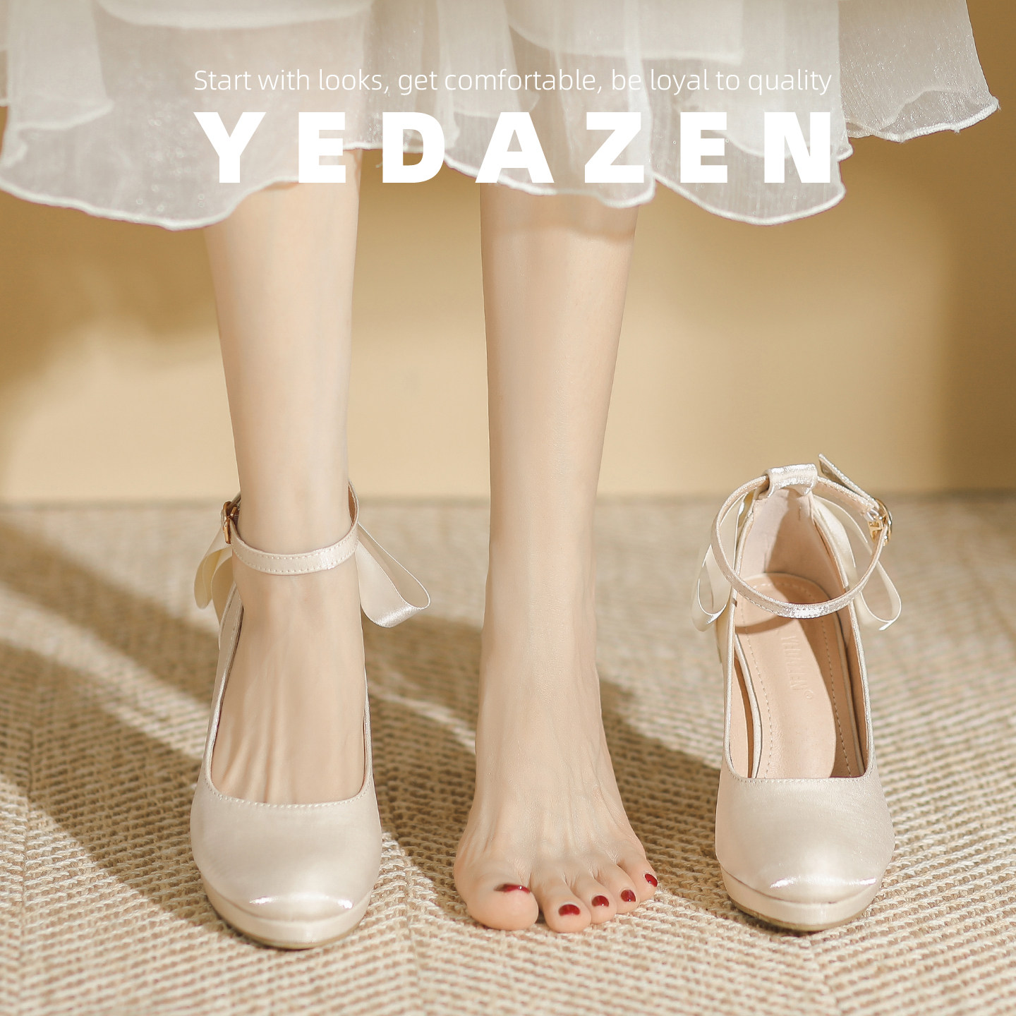 高级感绸缎超高跟鞋女粗跟红色绝美不累脚秀禾婚鞋新娘鞋2025新款,淘宝优惠券,粉丝福利购,淘宝优惠卷