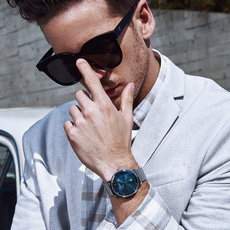 欧美进口mbk男士全自动防水机械表 burei国产腕表