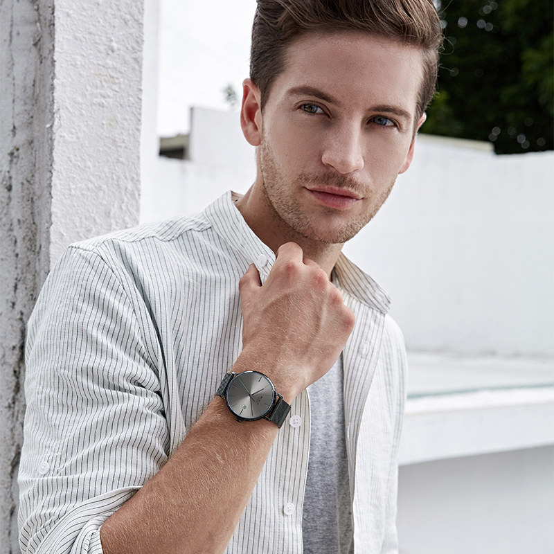 欧美进口mbk男士全自动防水机械表 burei国产腕表