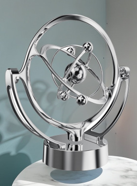 新款地球天体永动仪不停永动机创意桌面摇摆器牛顿摆装饰品工艺品