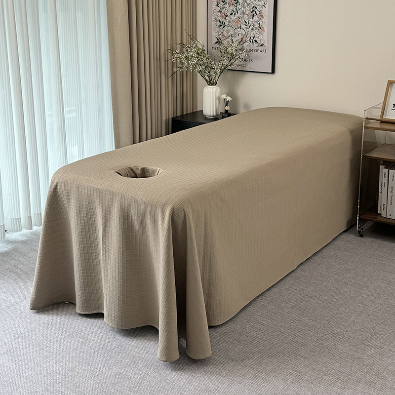 四季通用美容床罩四件套针织棉非纯棉高端轻奢美容院床单2三有洞,淘宝优惠券,粉丝福利购,淘宝优惠卷