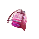 Lancome Новая розовая полоса Прозрачная желе с бородатой пакет на плечо для туалетной сумки с маленькой сумкой