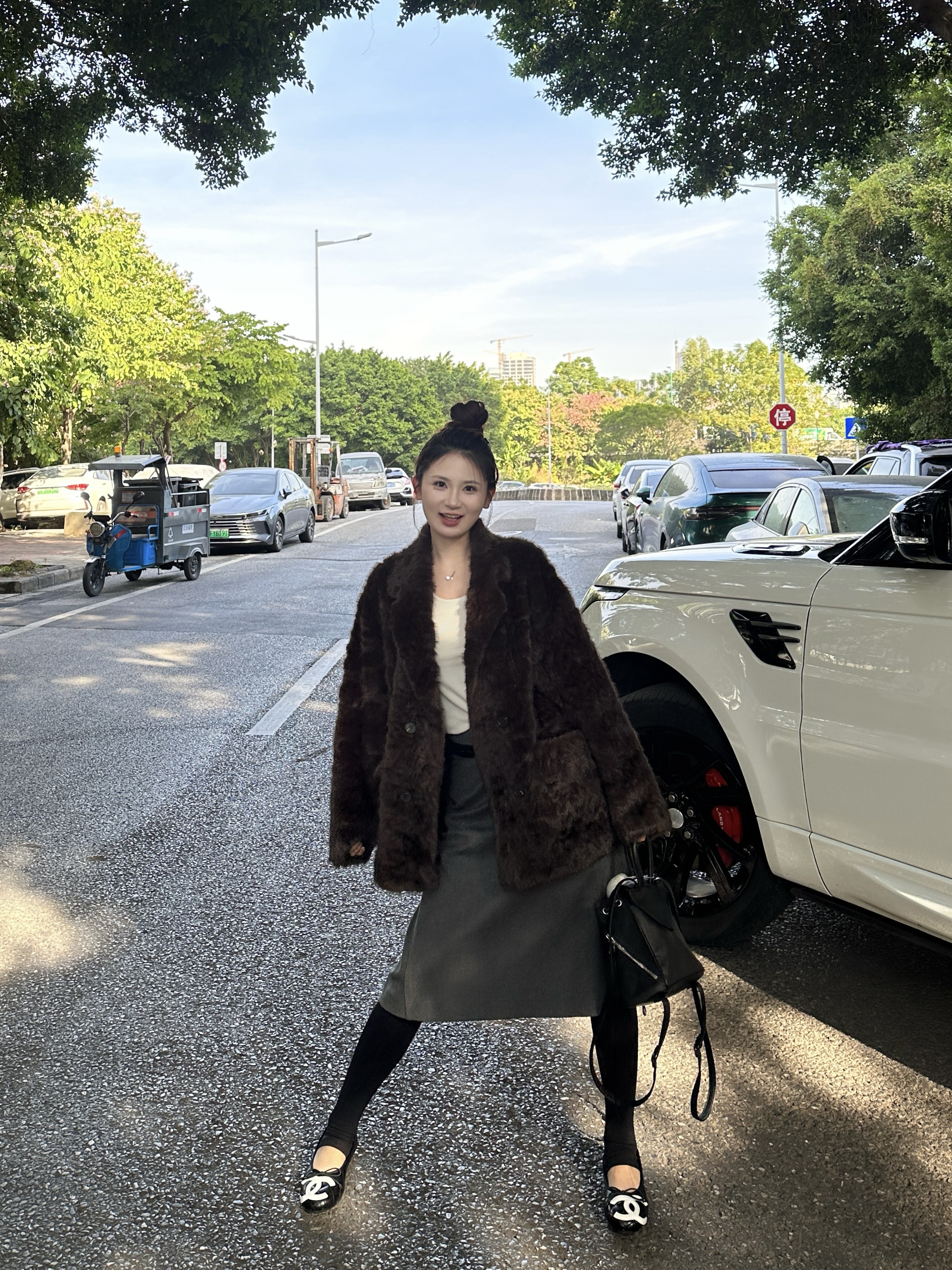 3KU夫妇冬季新款西服领仿水貂绒皮毛一体保暖外套女皮草毛毛上衣 - 图0