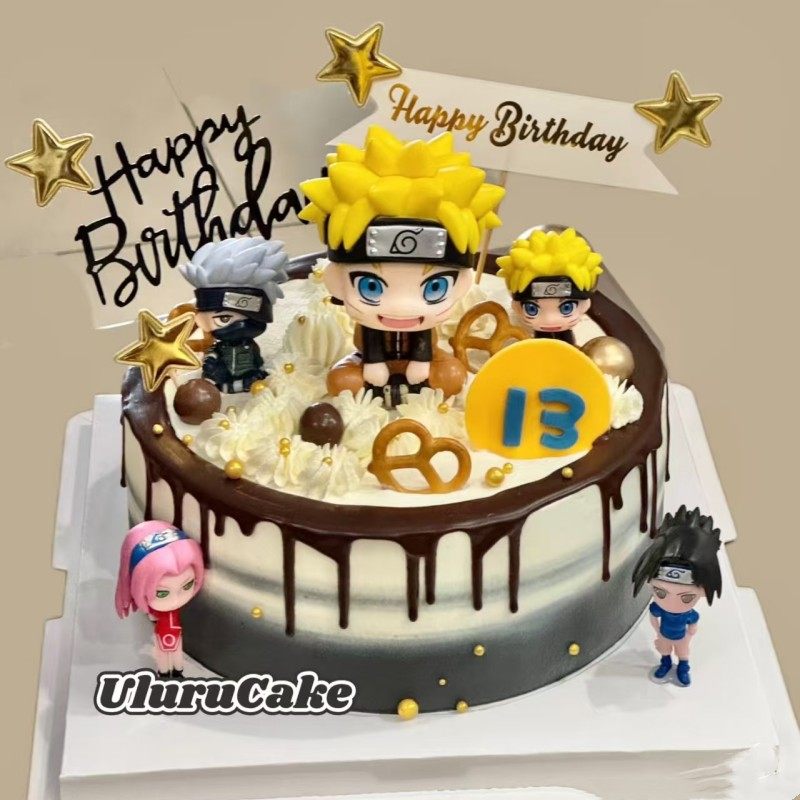 火影忍者蛋糕装饰摆件鸣人公仔男神男士男生生日甜品台装扮插件,淘宝优惠券,粉丝福利购,淘宝优惠卷