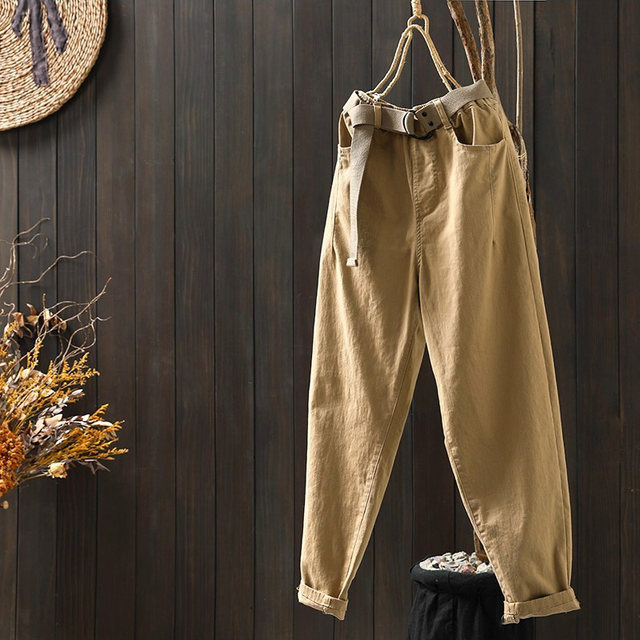 ໂສ້ງຂາຍາວແອວສູງ Elastic waist versatile