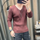 V-neck long-sleeved sweater men's new autumn and winter style