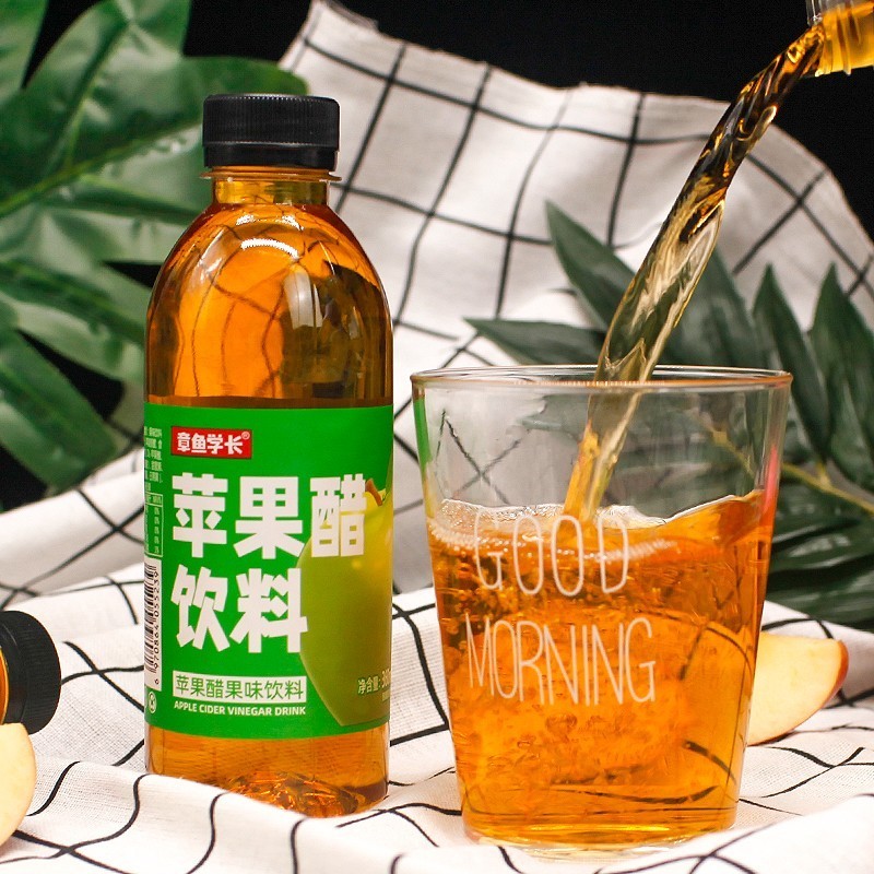 新品苹果醋 360ml*12瓶装0脂0热量饮料 苹果汁醋味果味风味饮料 - 图2