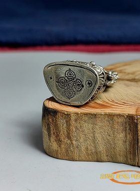 纯铜藏佛天王小财神摆件古玩做旧口袋佛度母财神家居桌面招财装饰