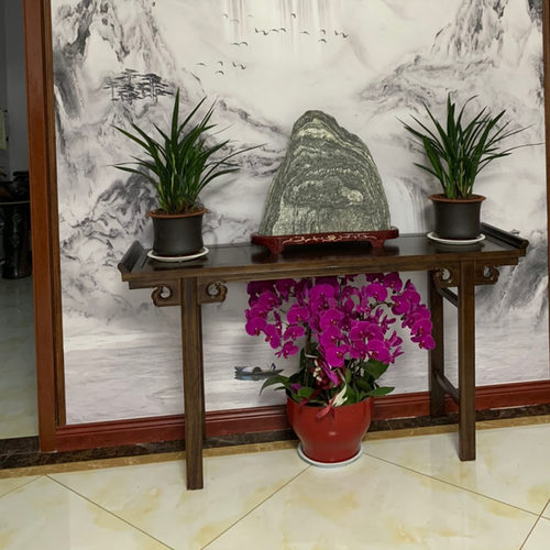 条案简约条几实木画案供台中式婚礼桌椅玄关香案仿古供桌佛台家用 - 图0