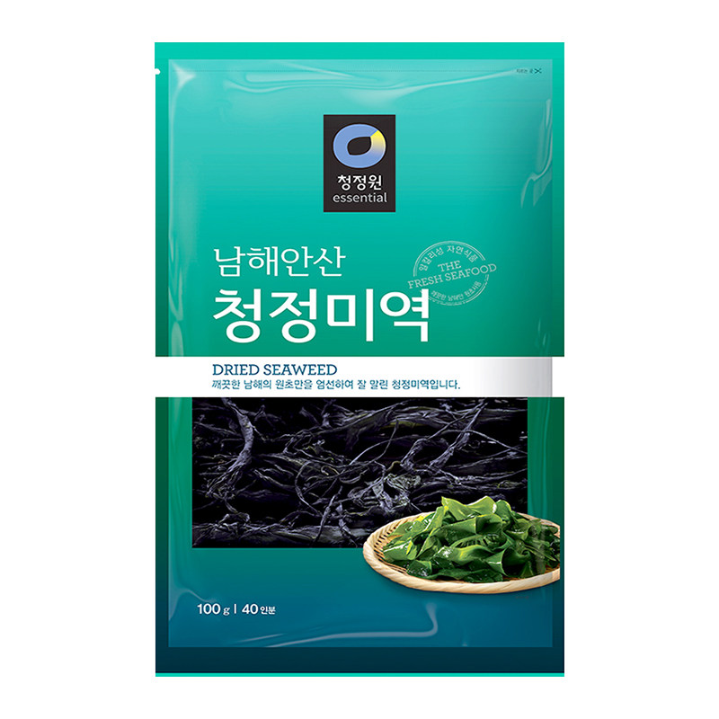 韩国进口海带汤的海带干裙带菜100g薄海带干货清净园海带汤的材料_虎窝淘