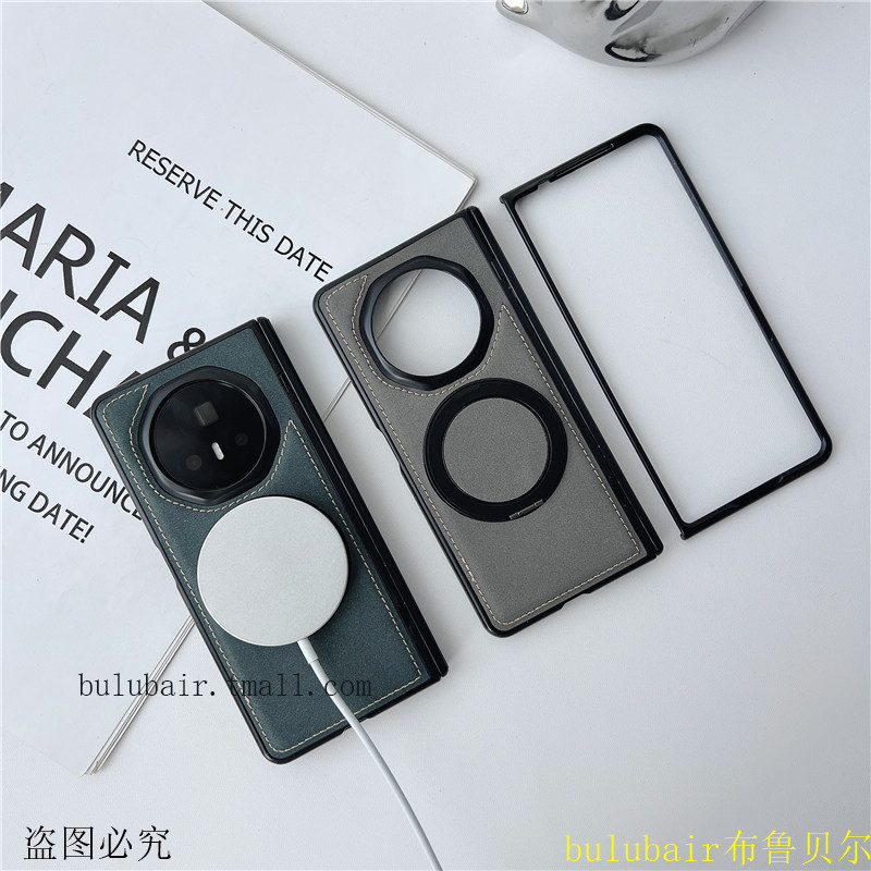 旋转支架适用vivoxfold3手机壳新款磁吸中轴全包5折叠vivo x fold3pro保护套xfold3铰链防摔xfold5男前后外壳 - 图0