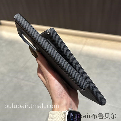 华为matex6手机壳x6折叠屏外壳超薄磁吸中轴铰链全包X6典藏版保护套高级感2024新款男后盖碳纤维纹适用 - 图2