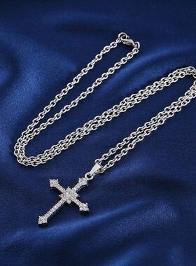 芒星十字架项链ins冷淡风