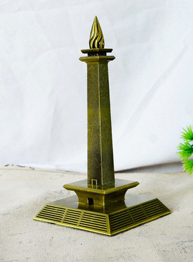 新款金属工艺品合金印尼塔模型家居装饰品正面摆件旅游纪念品礼物
