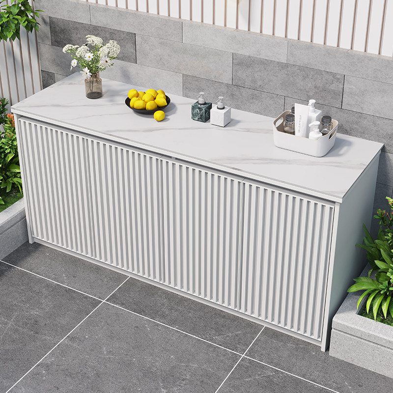 户外铝合金岩板洗衣一体柜子室外花园防晒储物柜水槽储物柜,淘宝优惠券,粉丝福利购,淘宝优惠卷