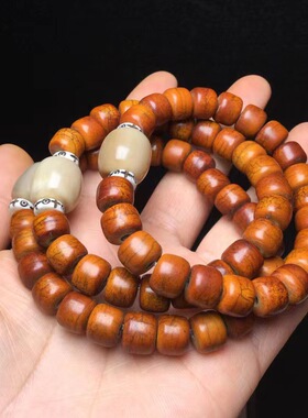 西藏式牦牛骨手串男盘玩佛珠骨头藏族念珠牛角手链潮文玩饰品菩提