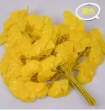 Специальное симуляция украшения листьев псевдо -лифу пластиковые ветви шелковые фиклевые деревья лист Гинкго филиал свадебное украшение