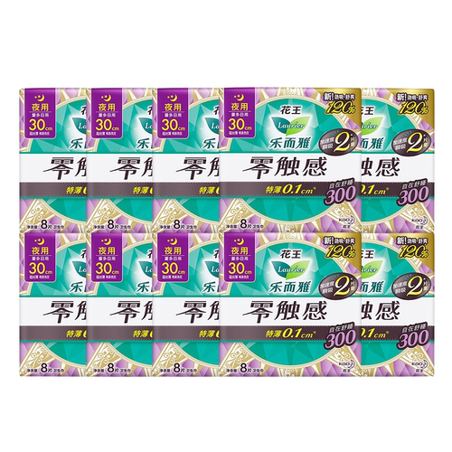 乐而雅卫生巾加长夜用300mm超薄零触感姨妈女组合装整箱官方正品 - 图3