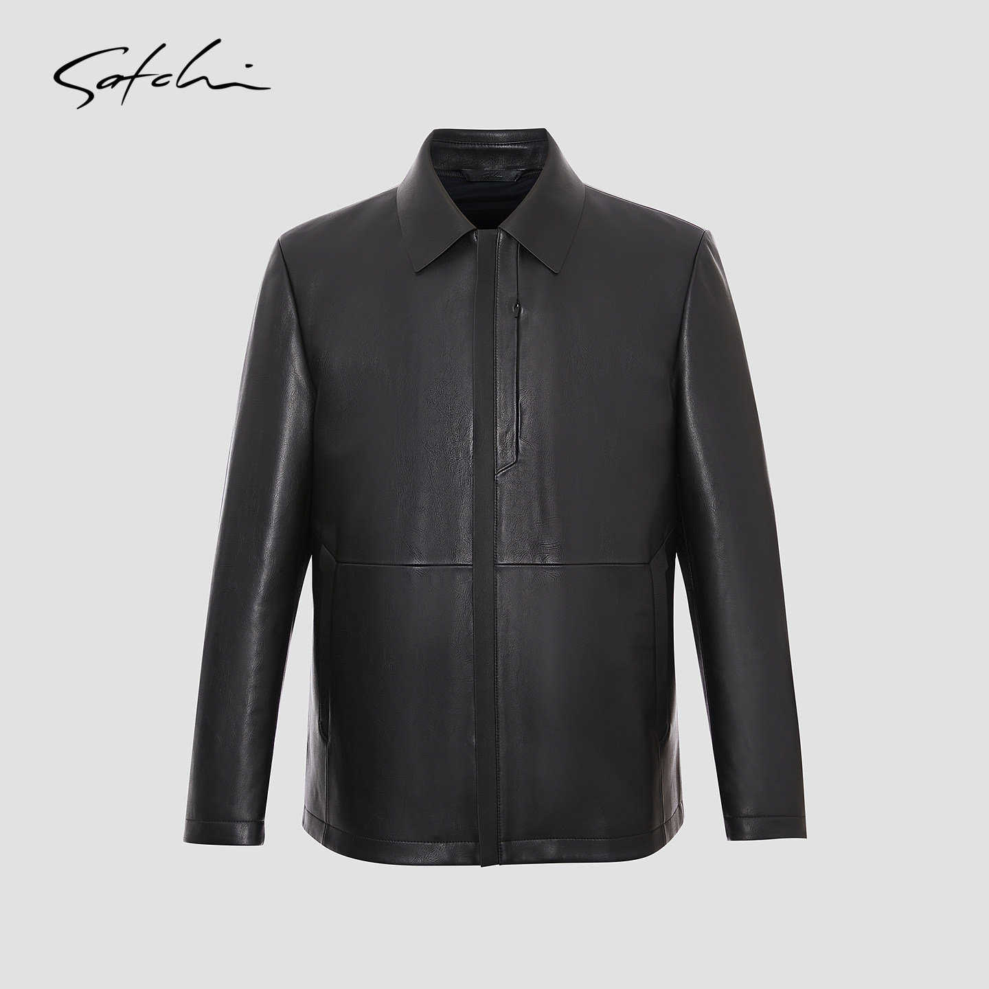 [可拆卸鹅绒内胆]SATCHI沙驰男装男士真皮皮衣夹克羽绒外套冬季厚,淘宝优惠券,粉丝福利购,淘宝优惠卷