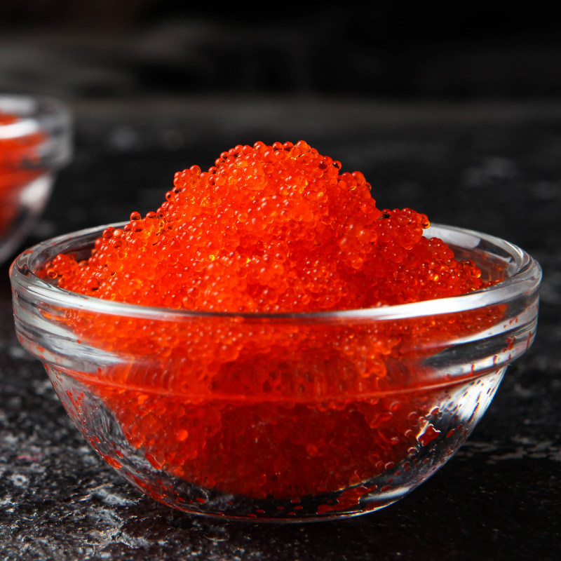 寿司专用飞鱼籽包饺子馄饨即食蟹子蟹籽新鲜速冻声控红鱼子酱100g,淘宝优惠券,粉丝福利购,淘宝优惠卷