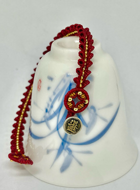 贺岁新春红手绳纯手工成品铜钱盘扣手链日进斗金s925纯银尾扣编绳