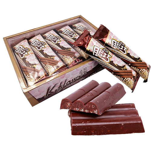 金芙香米脆巧巧克力脆米棒朱古力巧克力纤麦夹心饼干巧克力角零食 - 图3