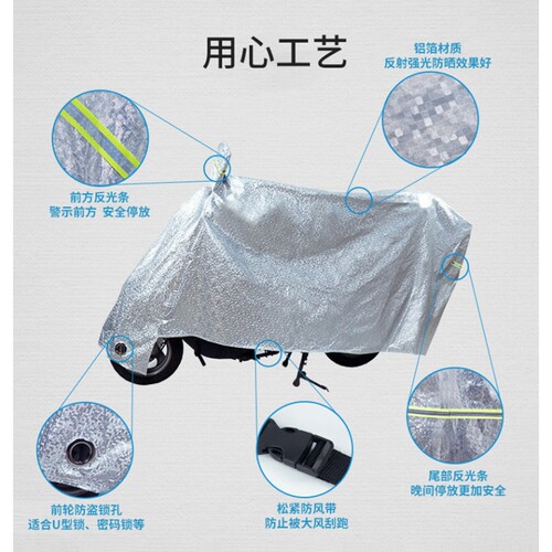 适用新日COCO DF1车衣电动车TDT9640Z防水防晒电瓶车罩遮雨遮阳套 - 图0