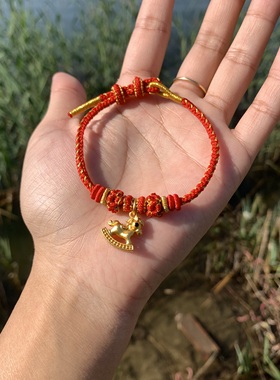红绳手链马上有钱本命年手绳
