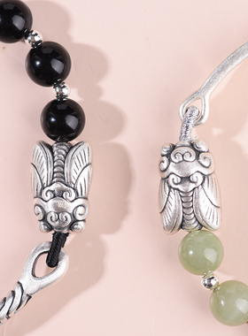 和田玉手链999足银一鸣惊人