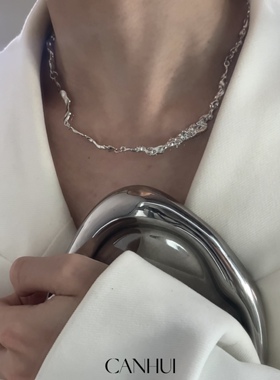 不规则纹理男女小众可调节项链