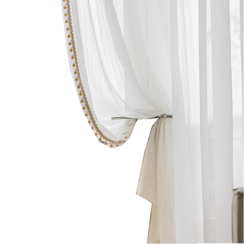 波纹点睛加工定制窗帘透光不透人燕尾纱纹理轻奢自然现代简约窗纱,淘宝优惠券,粉丝福利购,淘宝优惠卷