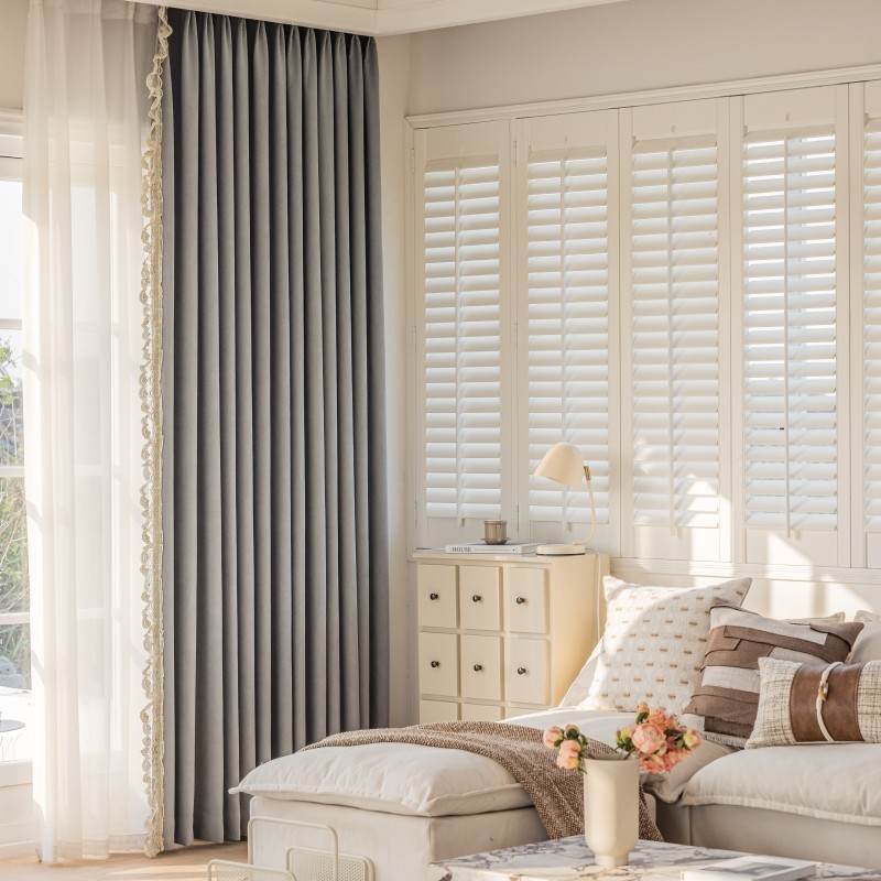 月色灰点睛中式欧式现代轻奢加厚高档雪尼尔仿羊绒提花遮光窗帘,淘宝优惠券,粉丝福利购,淘宝优惠卷