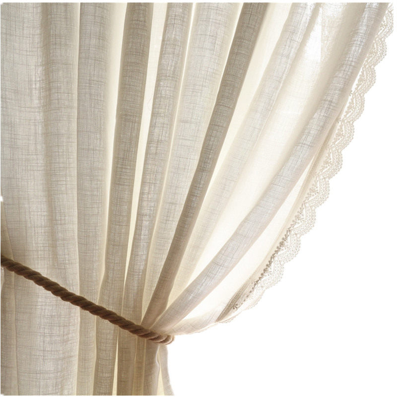 【净白】点睛加厚透光不透人日系简约现代棉麻亚麻客厅卧室窗纱帘,淘宝优惠券,粉丝福利购,淘宝优惠卷