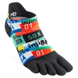 Иннлинджи носки для пальцев кожи короткие трубки -марафона Профессиональные носки для бега Coolmax Водонепроницаемый пузырьковый пот -поглощение и дышащие женщины