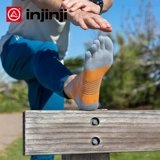 Иннлинджи носки для пальцев кожи короткие трубки -марафона Профессиональные носки для бега Coolmax Водонепроницаемый пузырьковый пот -поглощение и дышащие женщины