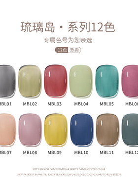 俪夏冰透色网红流行小套系甲油胶