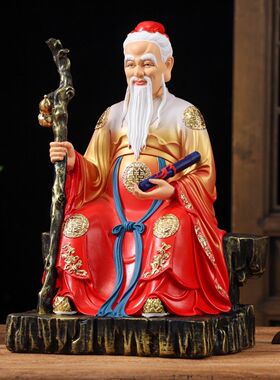 供奉神像月下老人居家牵红线寺庙摆件姻缘家用树脂佛像老星君月老