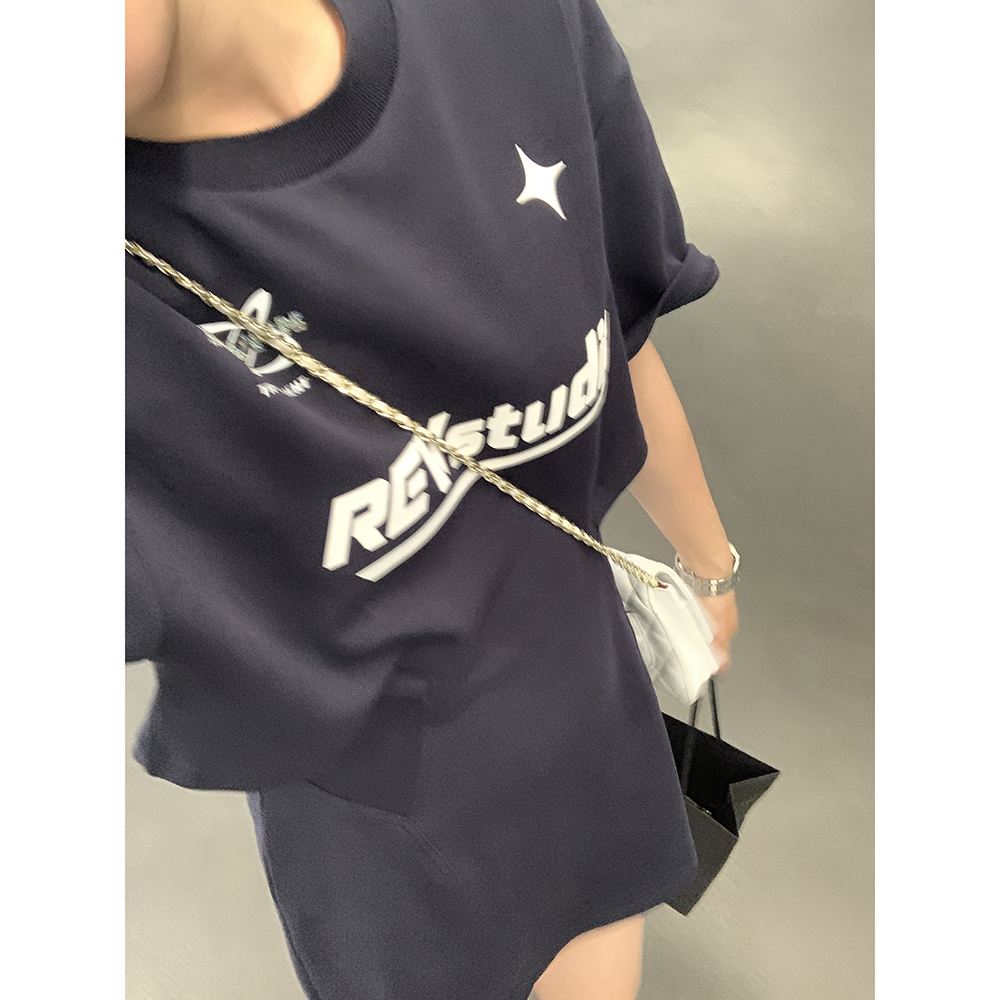 【限时特惠】黑色T恤裙女2024夏季新款镂空收腰短袖休闲连衣裙