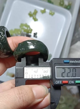 天然和田玉貔貅玉扳指招财玉戒指男款霸气拇指玉石指环个性玉饰品