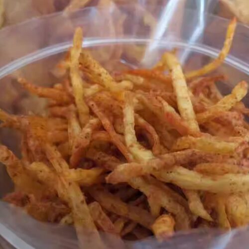 贵州特产毕节麻辣洋芋丝片 零食小吃麻辣脆 新鲜现炸土豆丝土豆片 - 图0