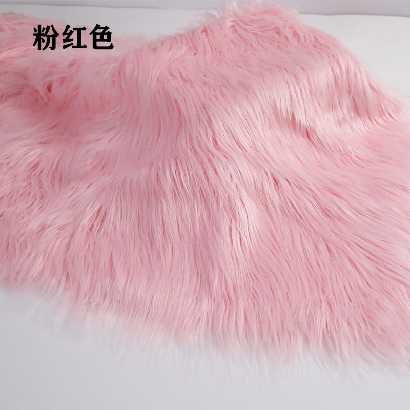 落水毛长毛绒9cm长毛滚束棉花娃娃长毛布料手工锦乐布艺兽装头发