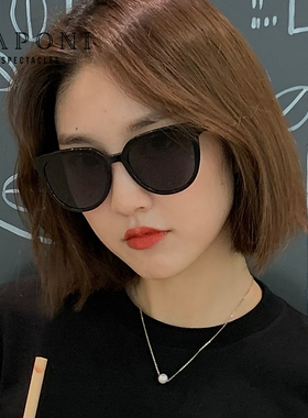 圆脸韩版茶色偏光太阳镜秀智同款
