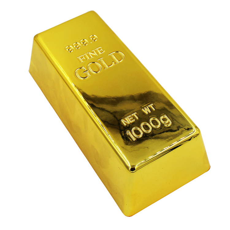 儿童玩具拍照仿真金条金砖摄影道具装饰金块商场摆设假元宝假金砖 - 图3