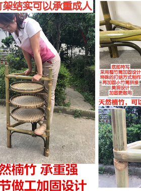 手工定制网红市井火锅菜架竹家具