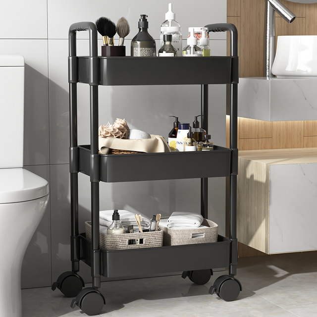 Trolley rack multi-layer floor-standing mobile